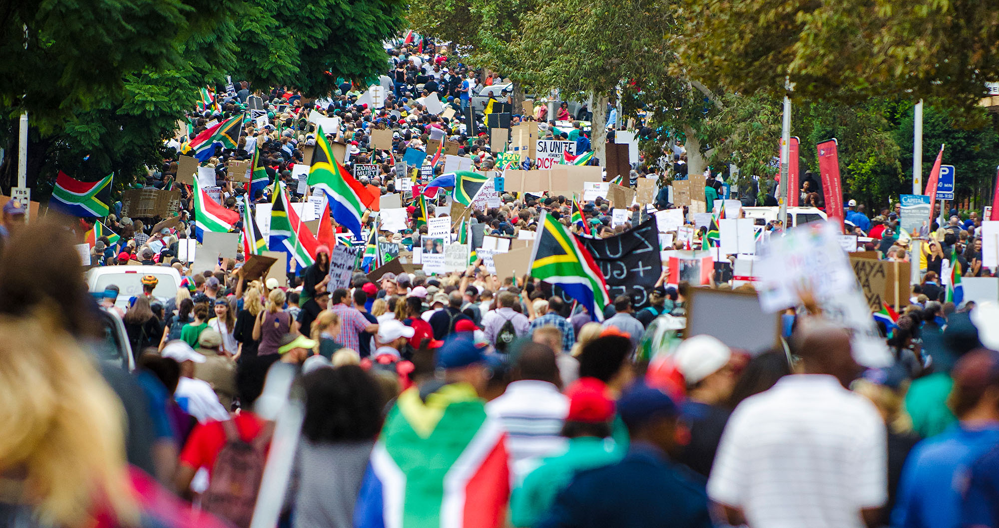 Getty image South Africa protest