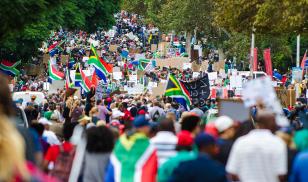 Getty image South Africa protest